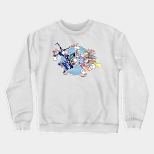 Dance of the Cartoon Wizard and the Color Witch Crewneck Sweatshirt